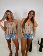 The Sister Tank- Taupe