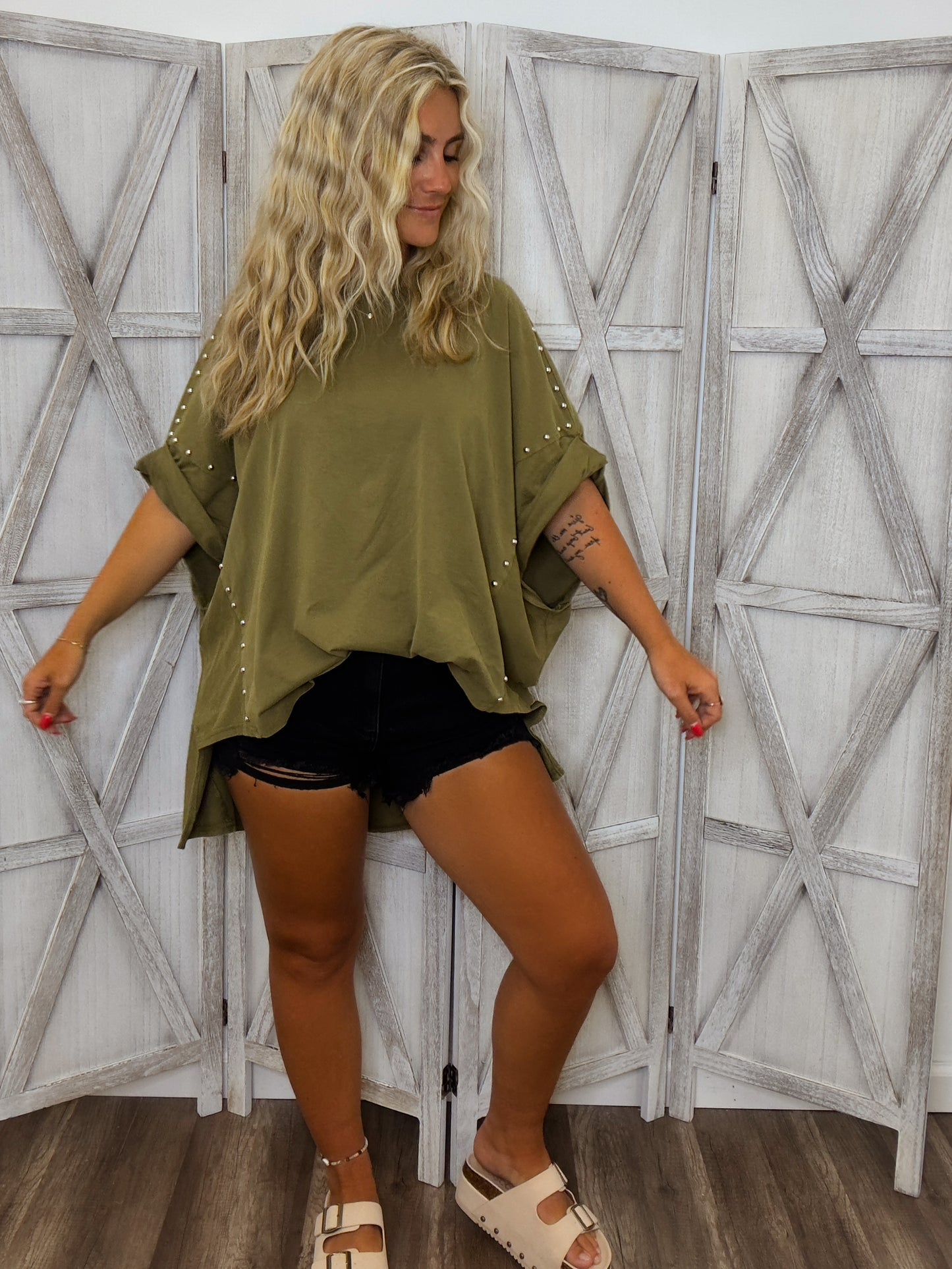 The Tori top- Olive