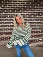 The Kelsey Sweater- Sage