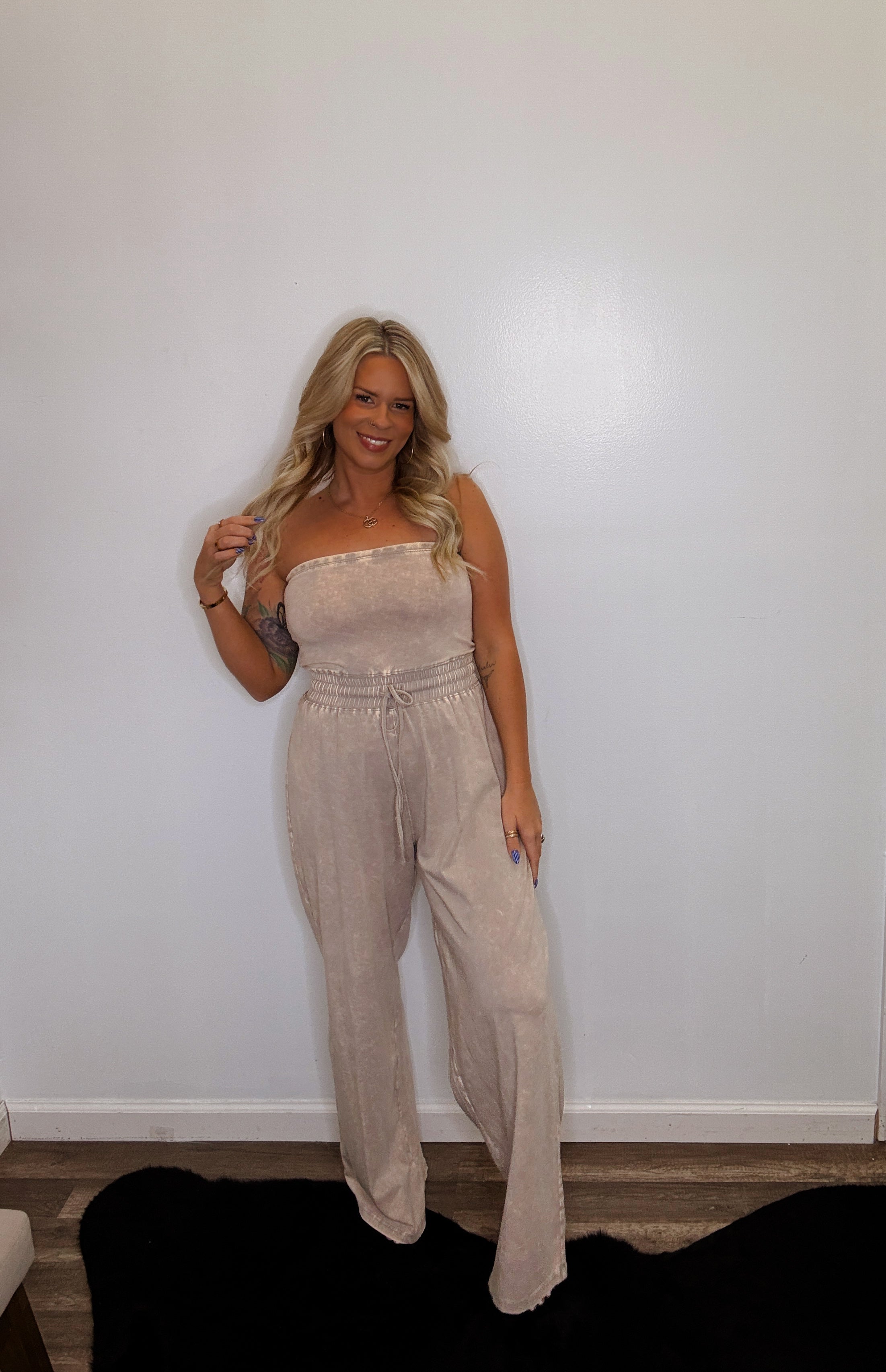 The Rylah Jumpsuit- Ash mocha