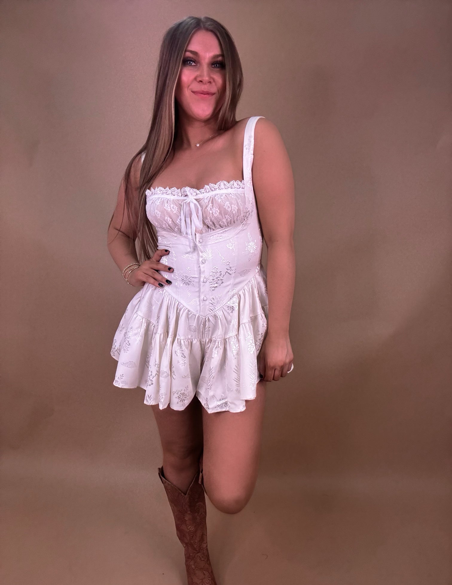 Marry Me Satin Romper