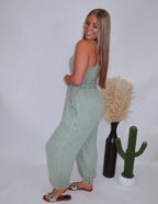 The Quinn Jumpsuit- Sage