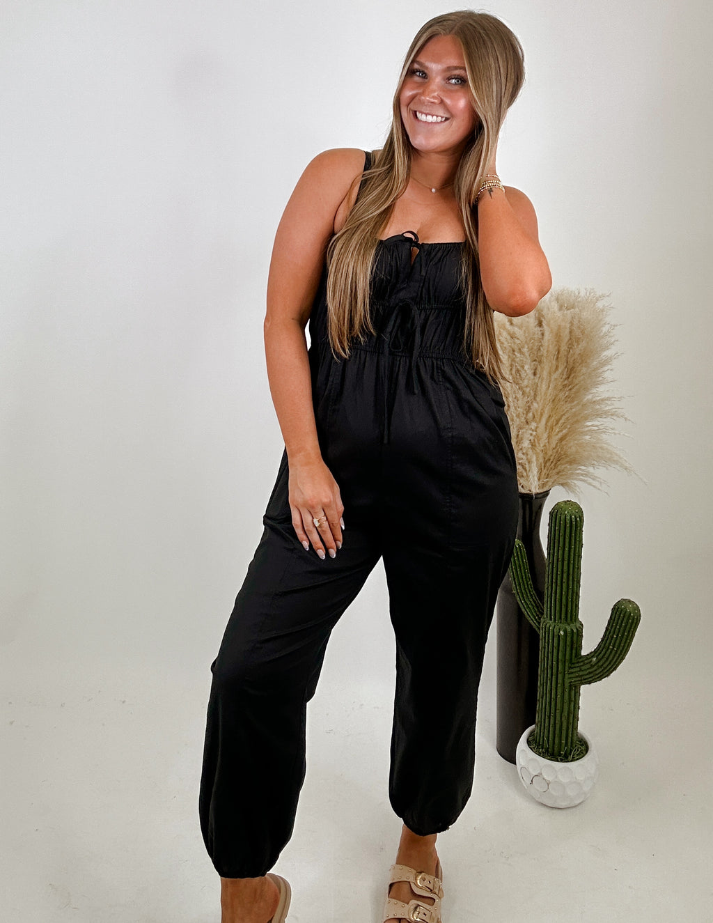 The Gema Jumpsuit- Black