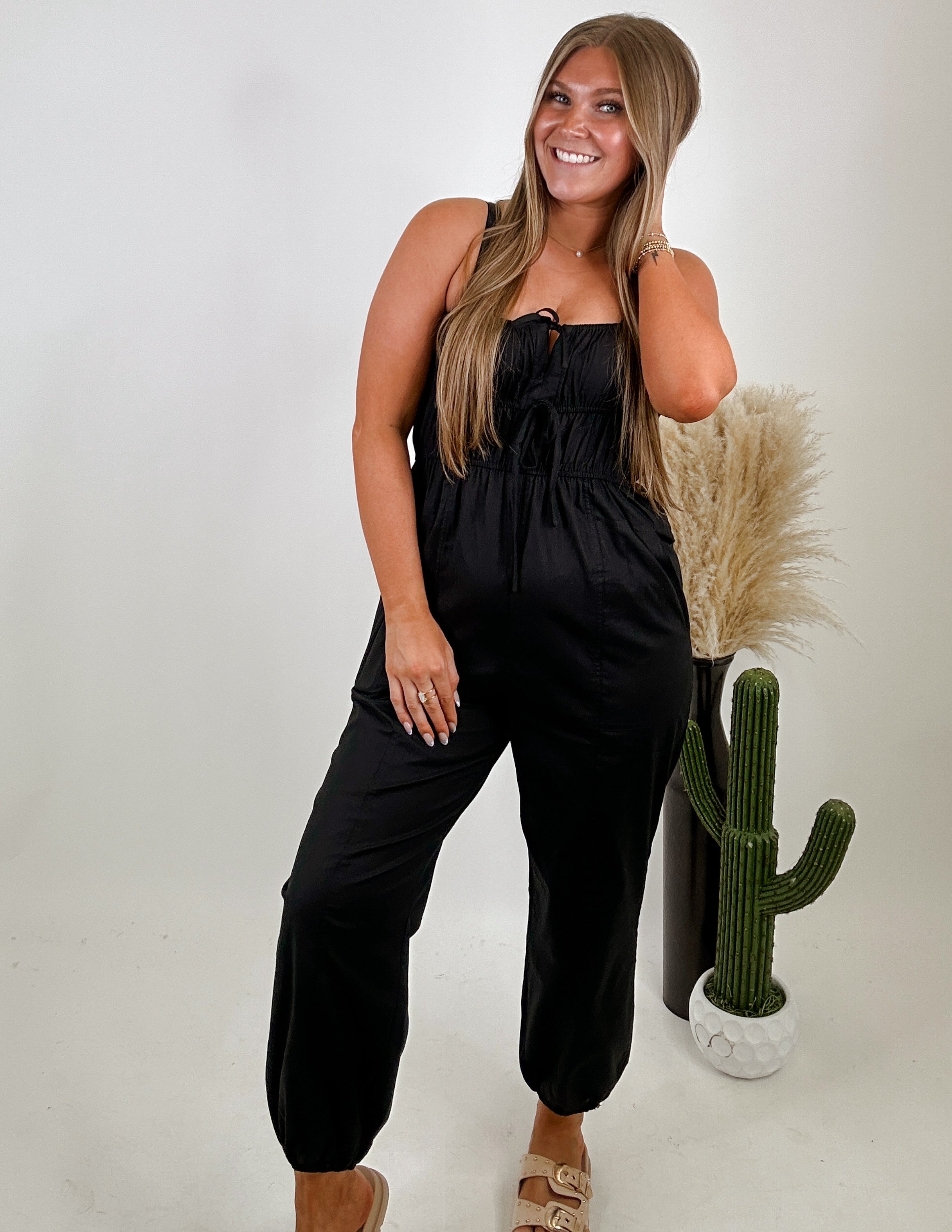 The Gema Jumpsuit- Black