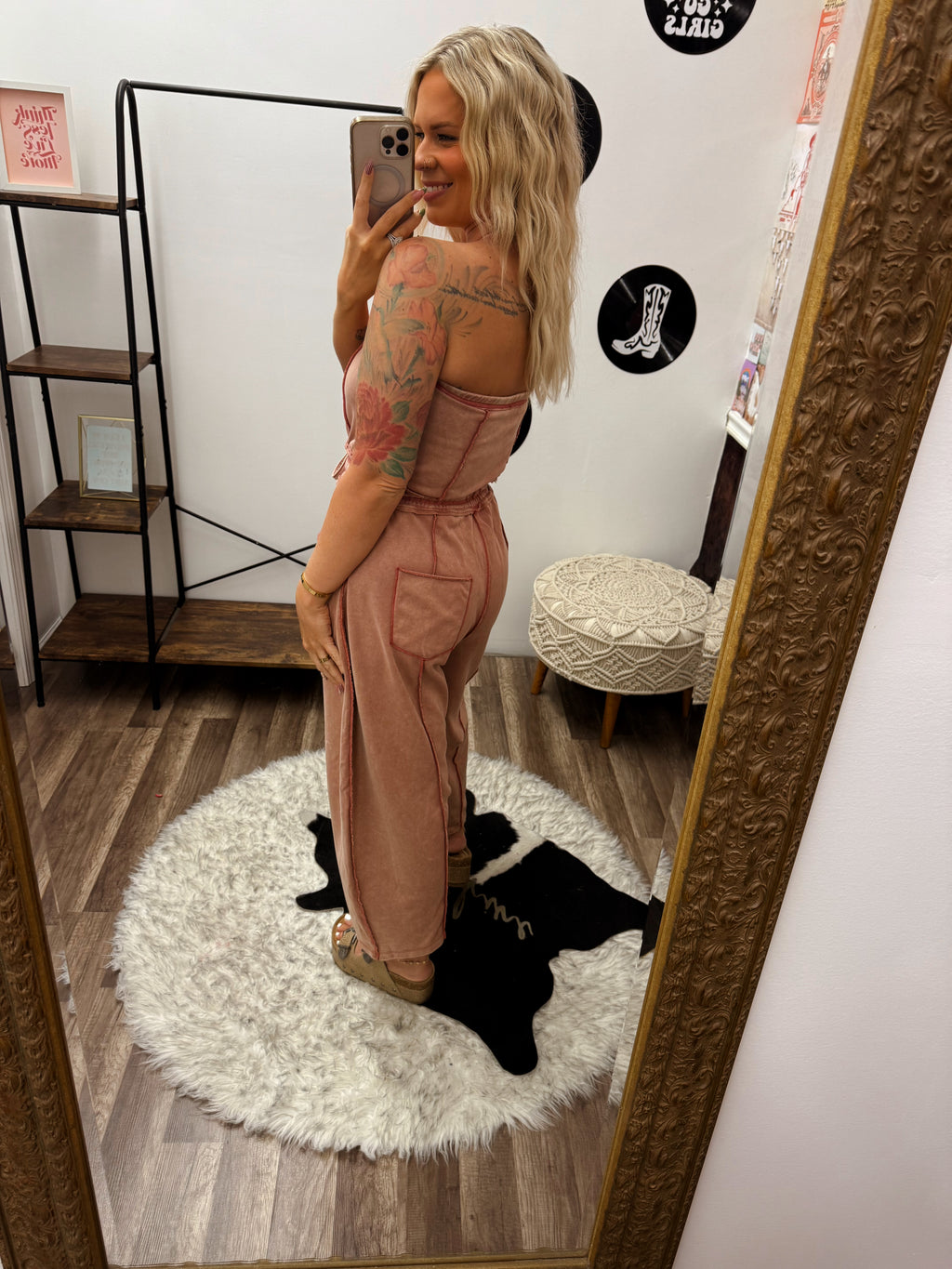 Lynn Barrel Jumpsuit- Rust
