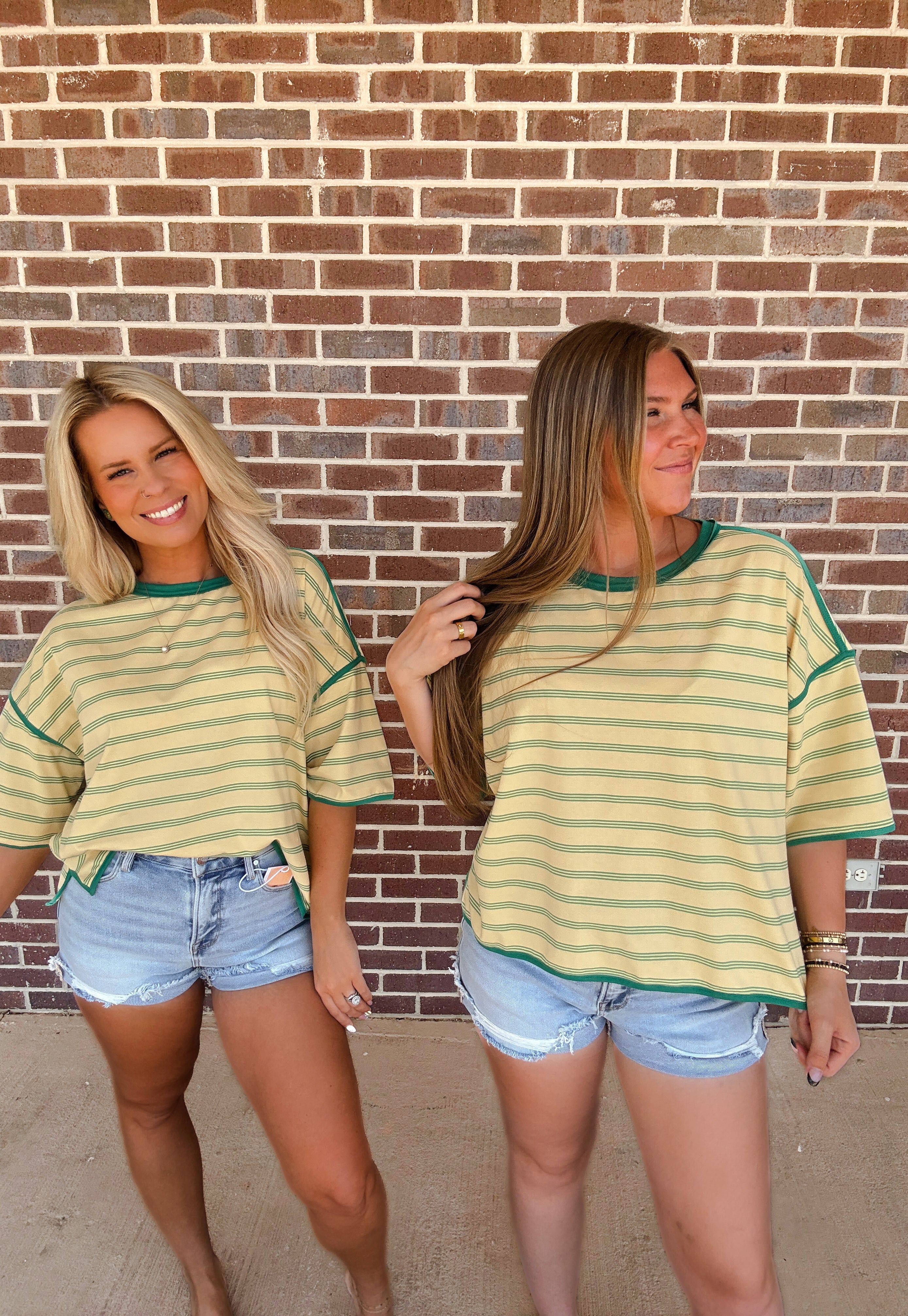 The Bates Yellow Stripe Top