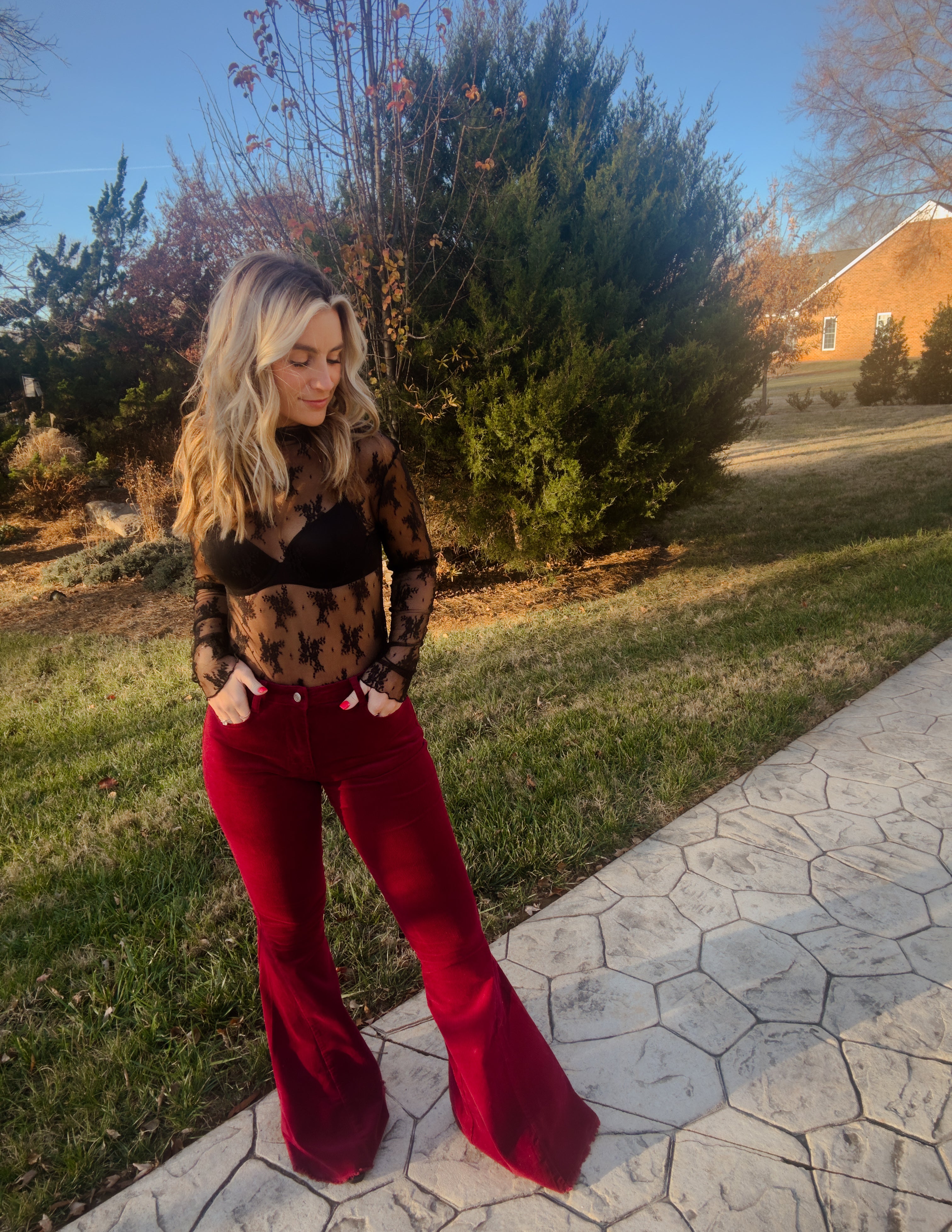 Cabernet Courdory Bell bottoms – MadisonJules