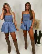 Summer Days Denim Romper