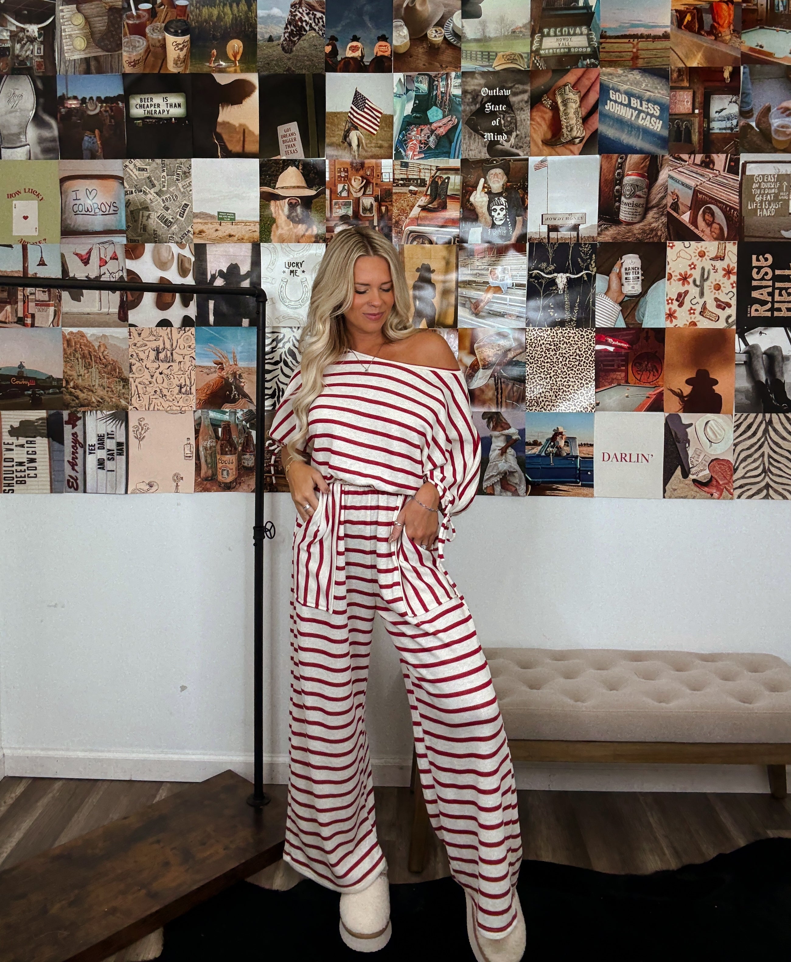 Hayden Jumpsuit- Red