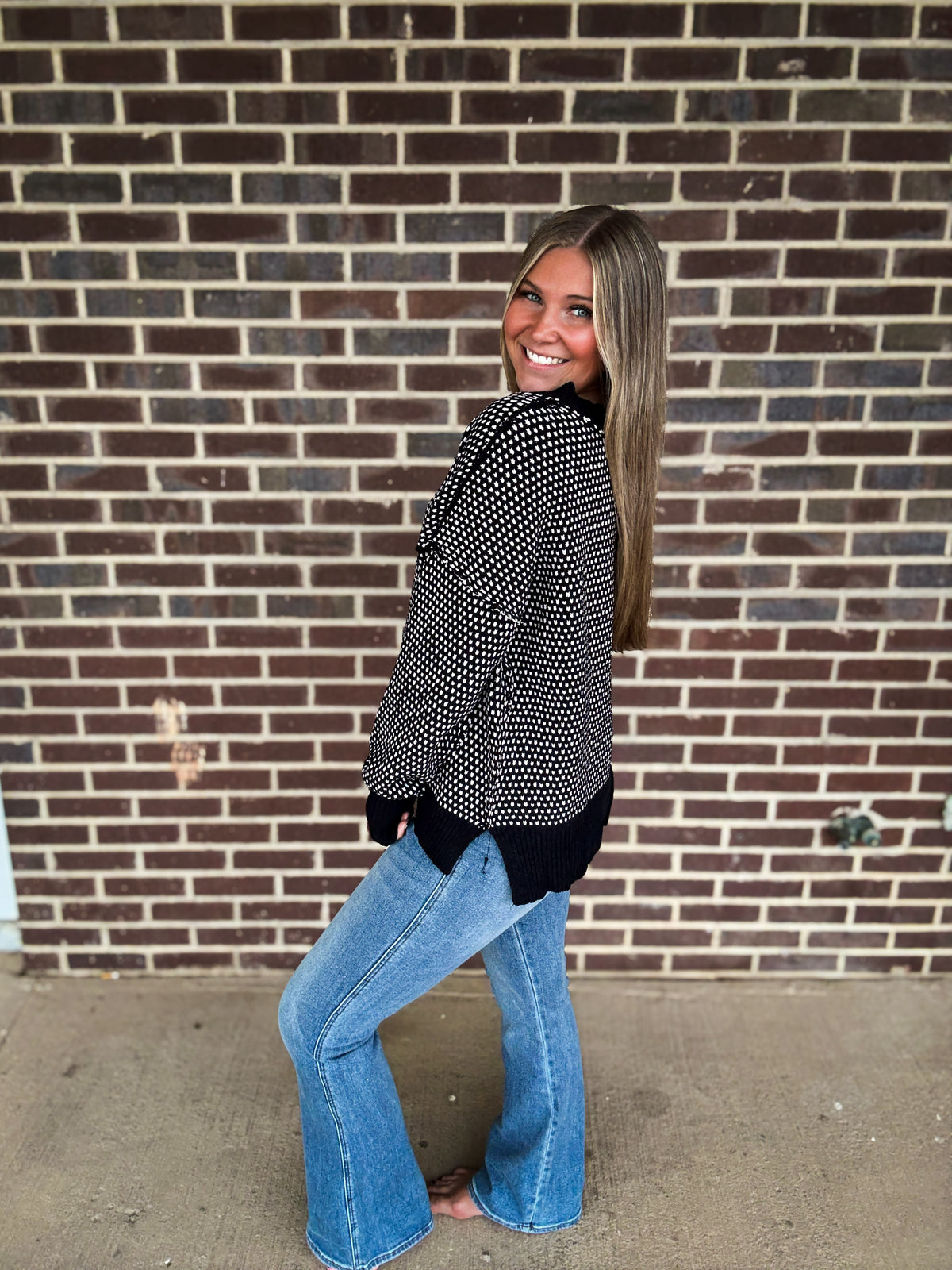 The Everly Sweater- Black