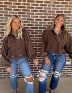 The Ellie Pullover- Chocolate