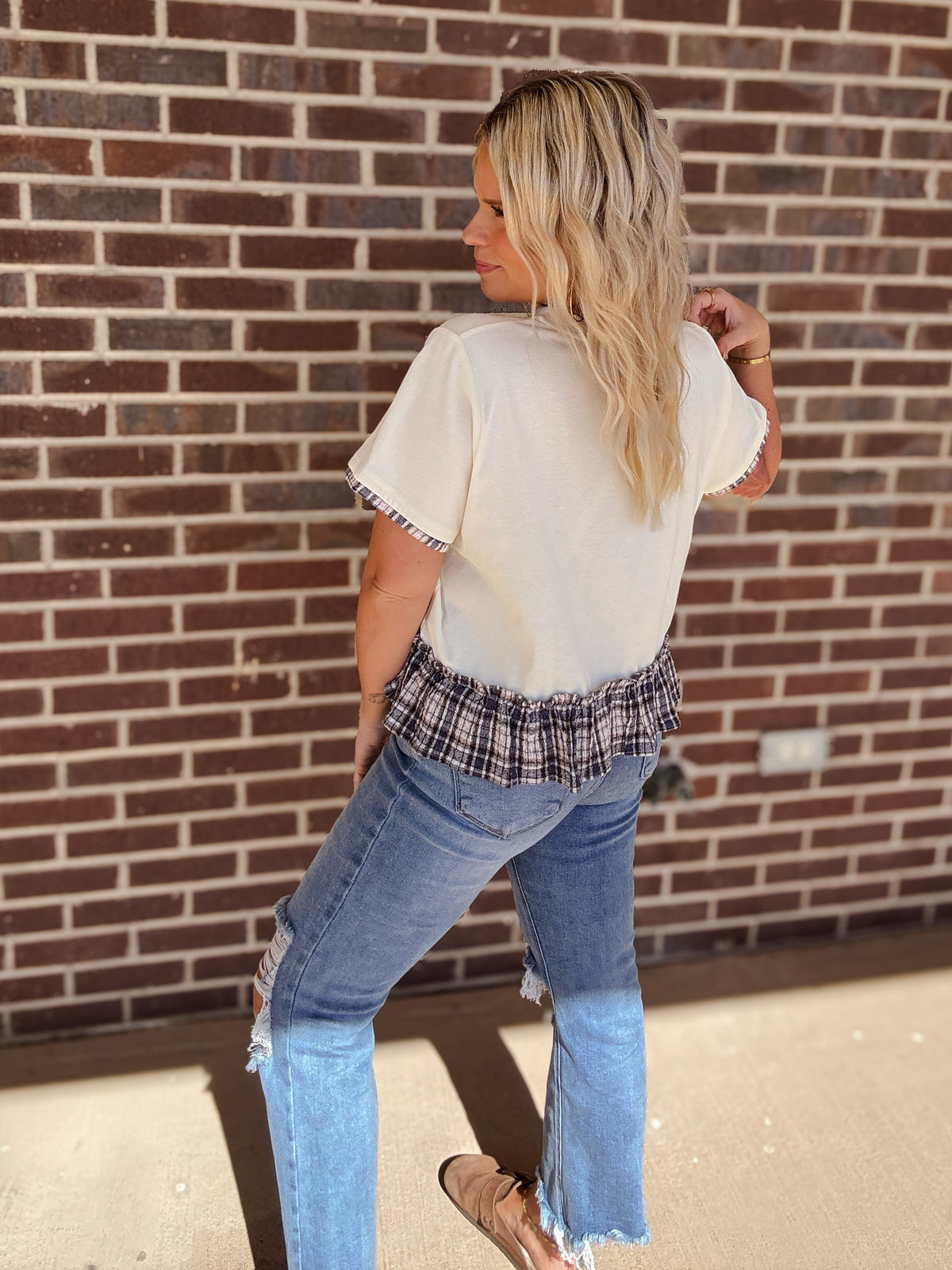 The August Peplum Top