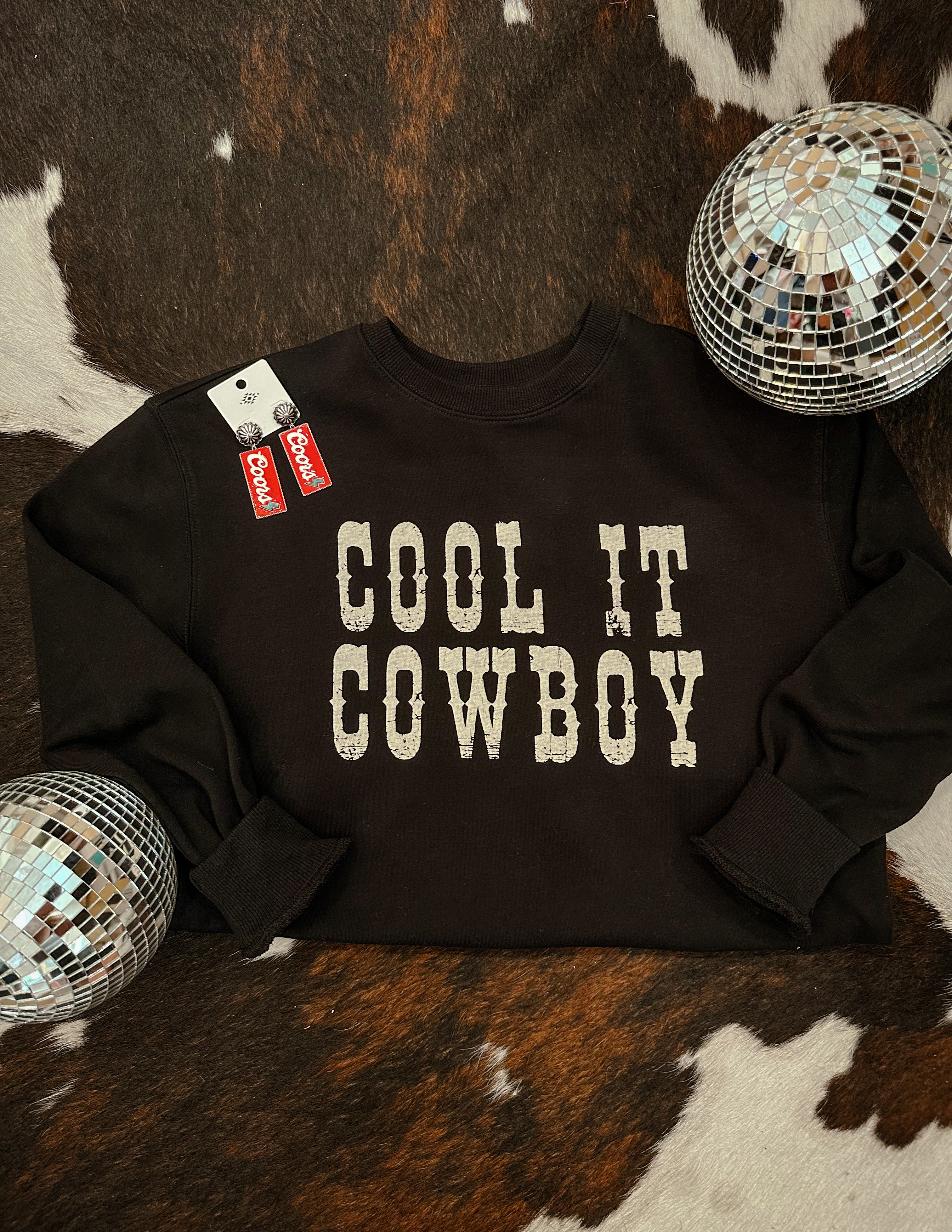 Cool It Cowboy Crewneck