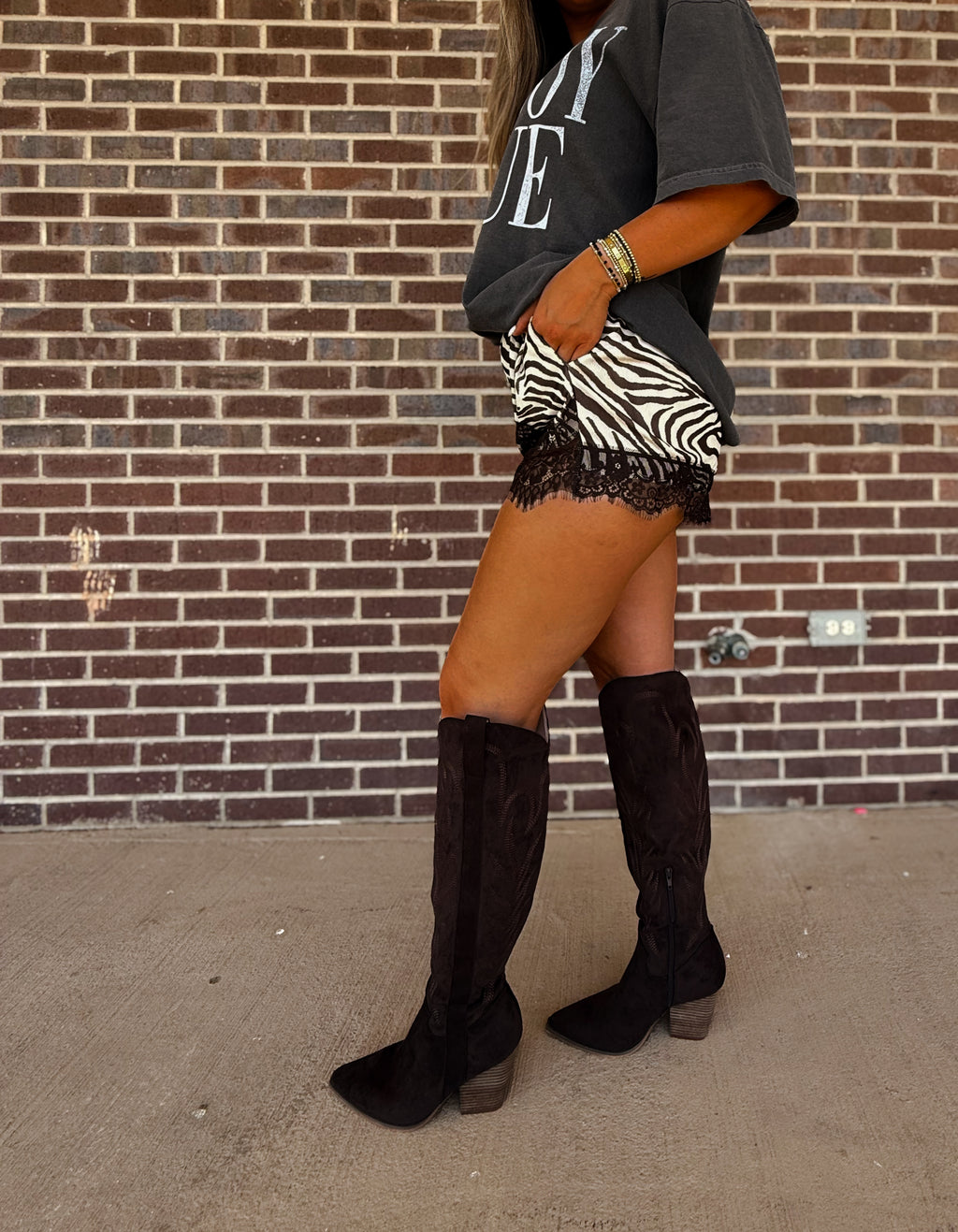 Your Worst Behavior Zebra Shorts