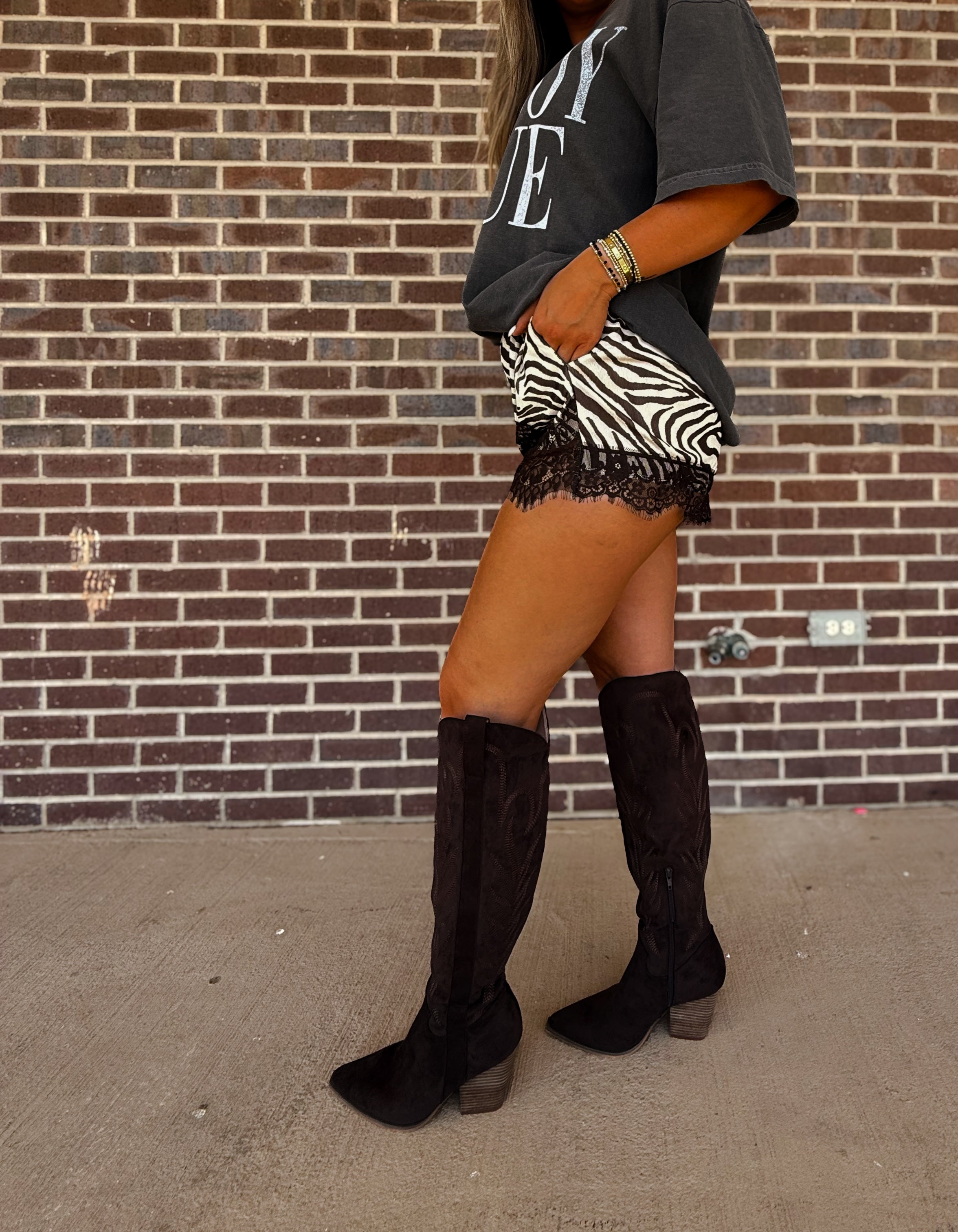 Your Worst Behavior Zebra Shorts