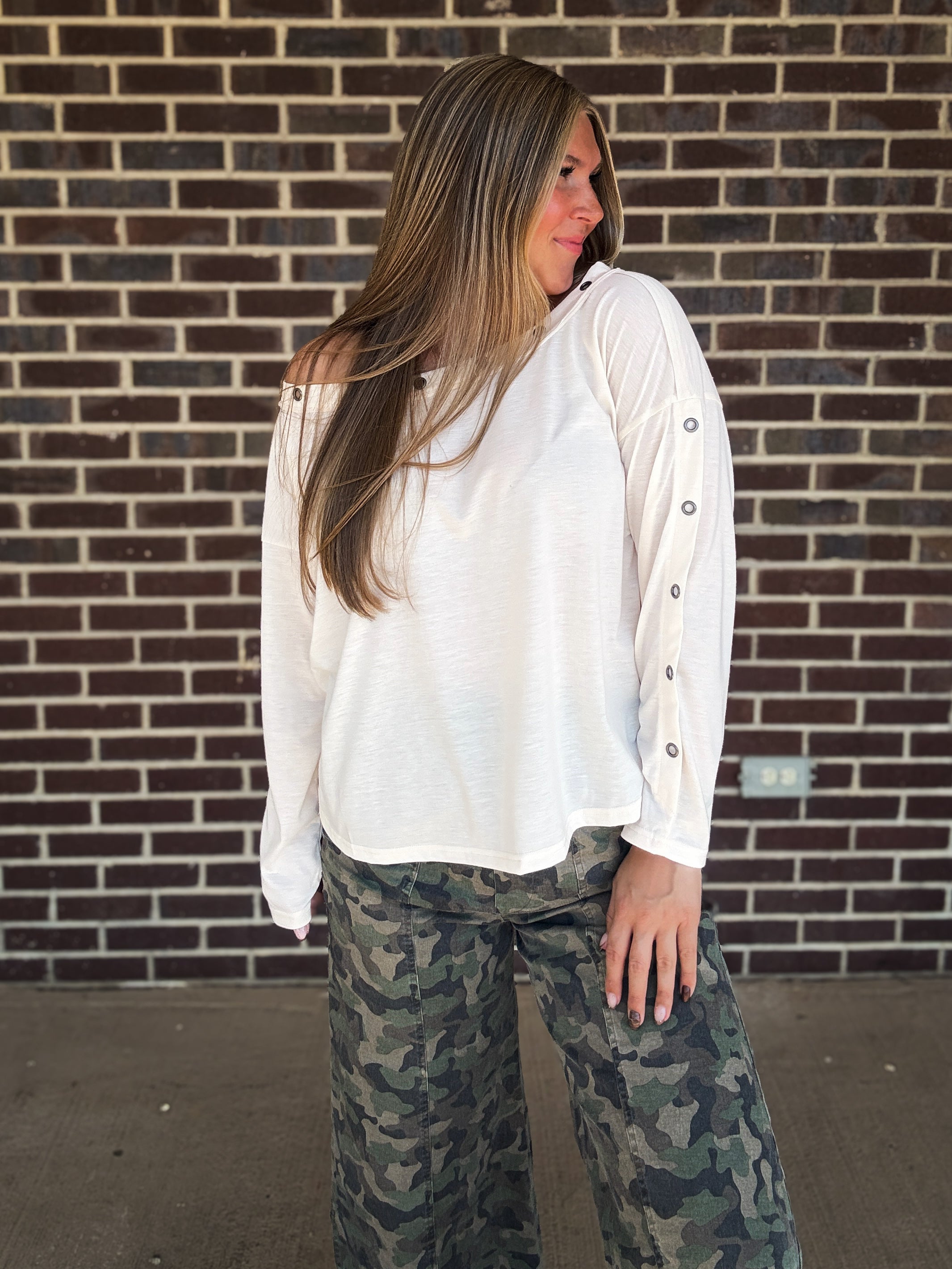The Colter Eyelet Top