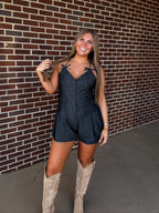 Warmer Days Romper- Black