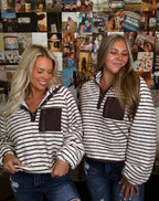 Things To Do Striped Pullover