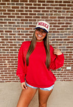 The Fancy Mockneck- Red