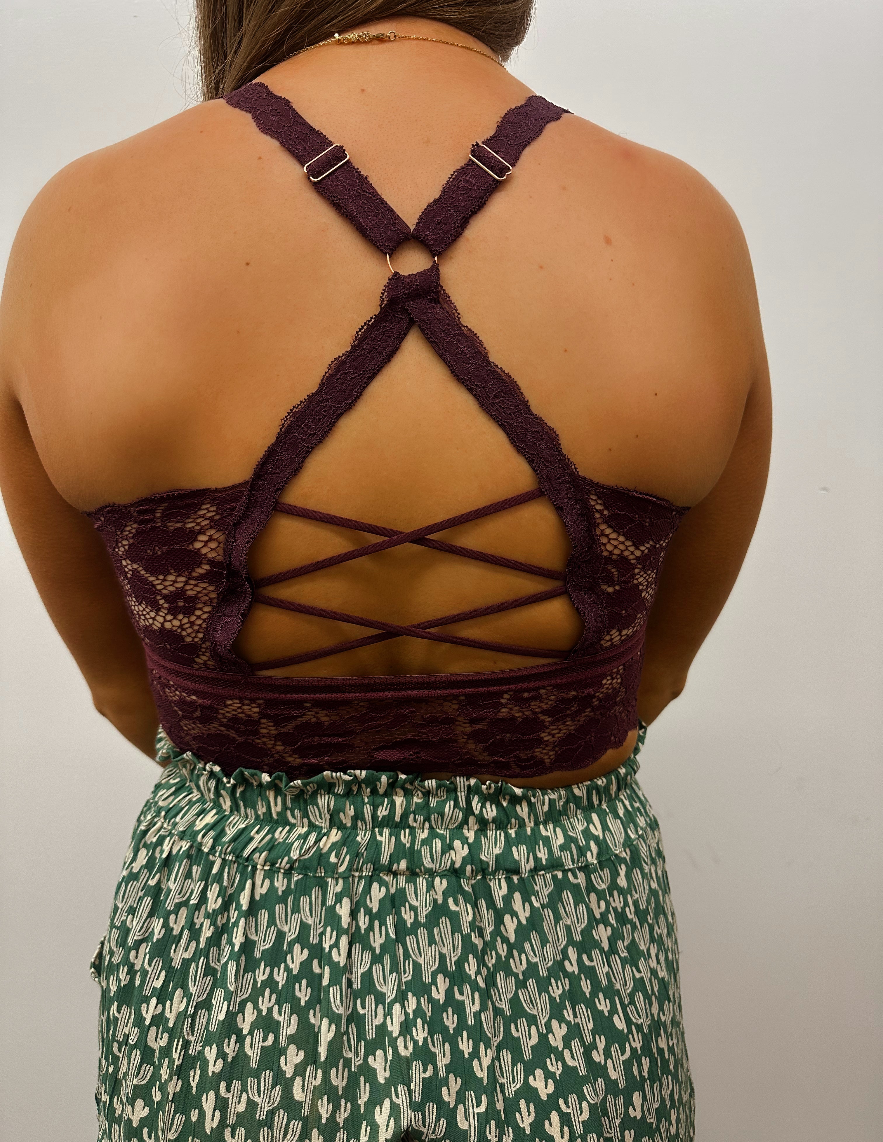 The Julie Bralette- Eggplant