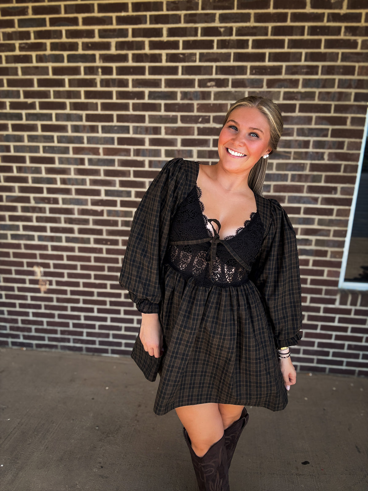 The Fallon Plaid Dress
