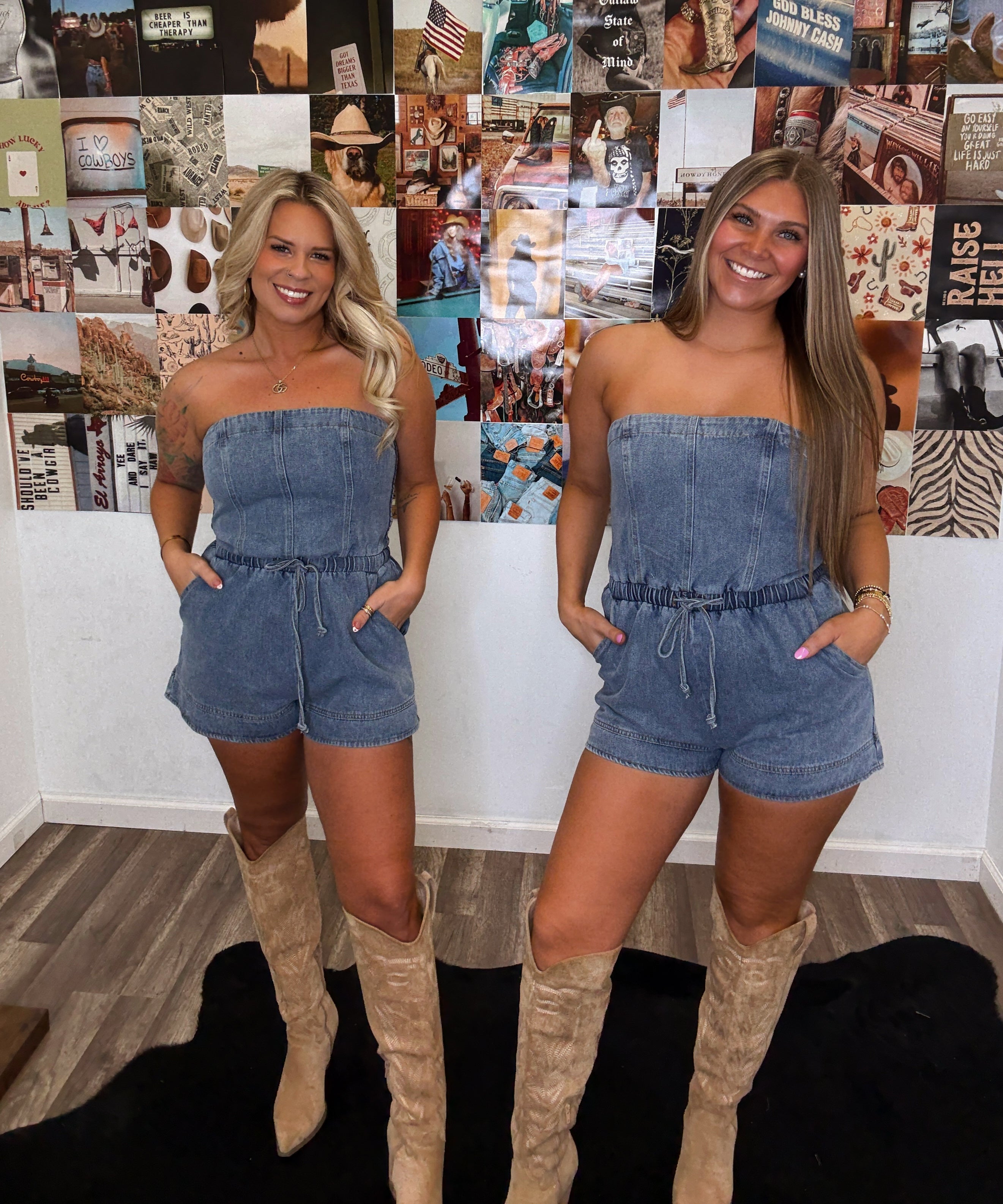 Babydoll Denim Romper