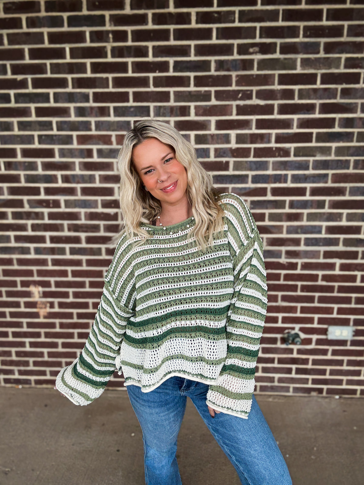 The Kelsey Sweater- Sage