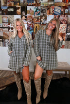 Fall Is Here Flannel Dress