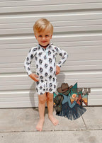 LONG SLEEVE SET PATRIOTIC SWIM