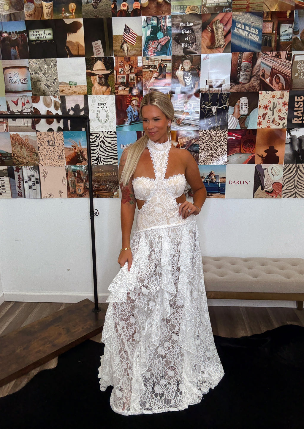 The Outlaw Dress- White