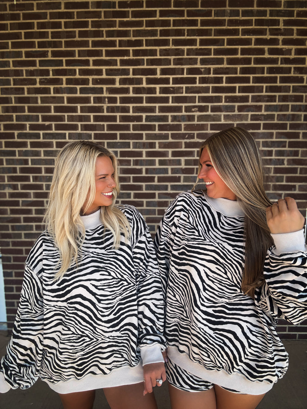 Run Wild Zebra Mockneck