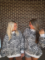 Run Wild Zebra Mockneck