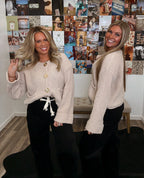 Luxe Vintage Cardigan- Oatmeal