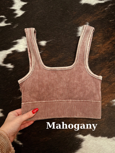 Seamless tank- mahogany