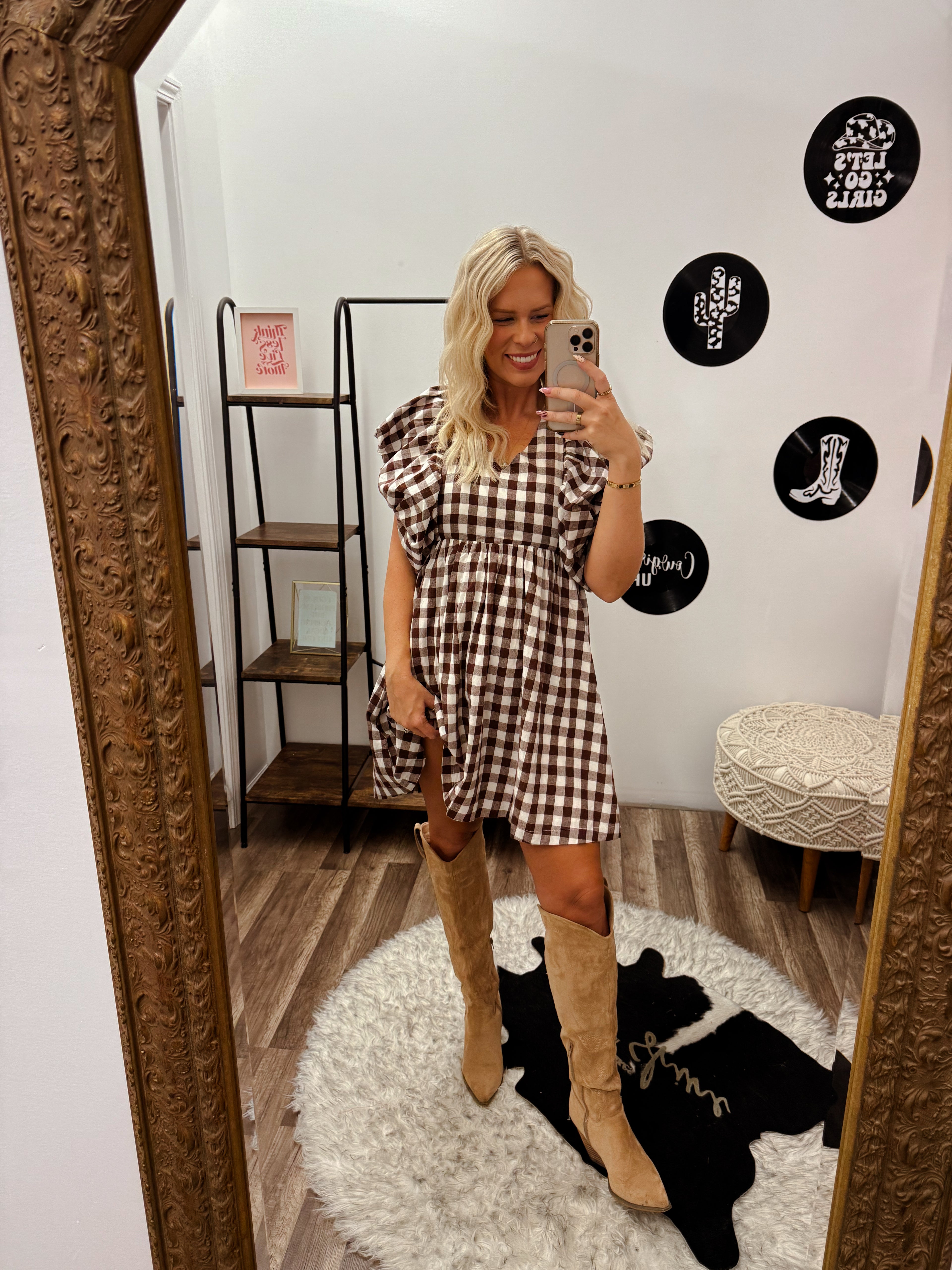 The Statement Gingham Dress