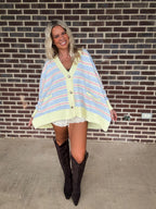 The Horizon Cardigan- Sherbert