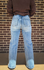 The Lane Cropped Wide Leg Denim