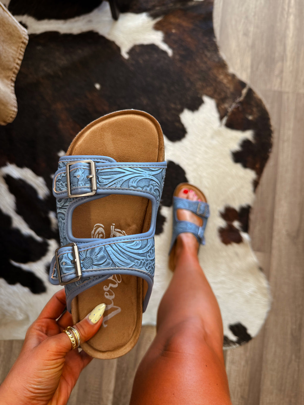 The Lainey Sandals- Denim