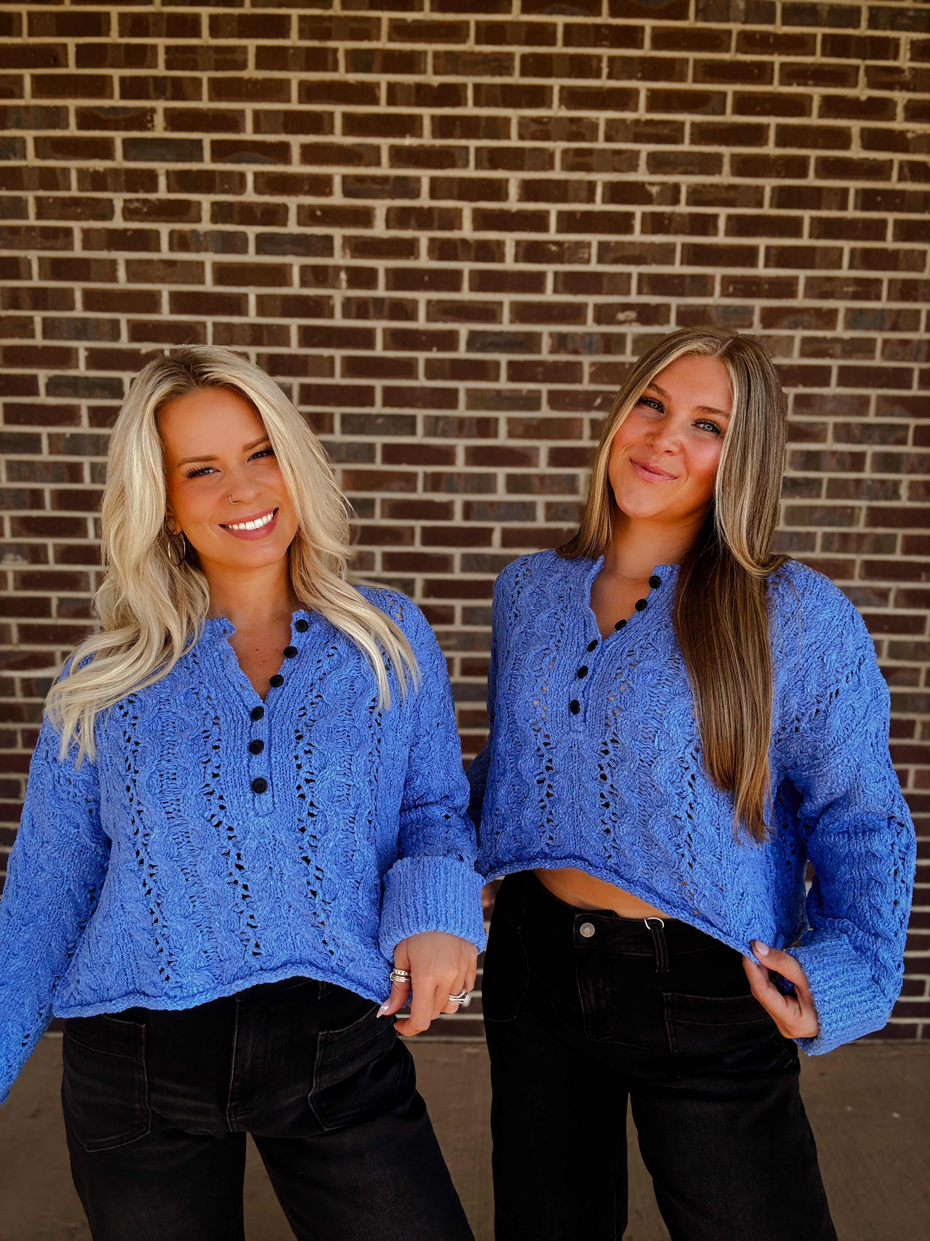 The Ivy Sweater- Blueberry