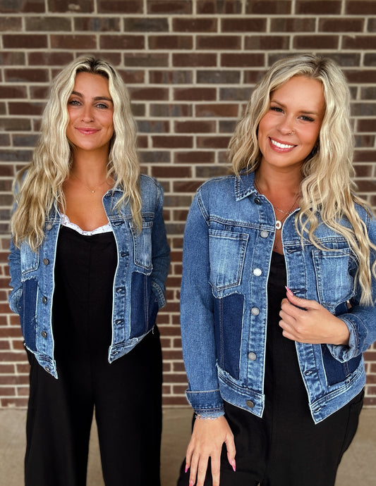 Cut out jean jacket