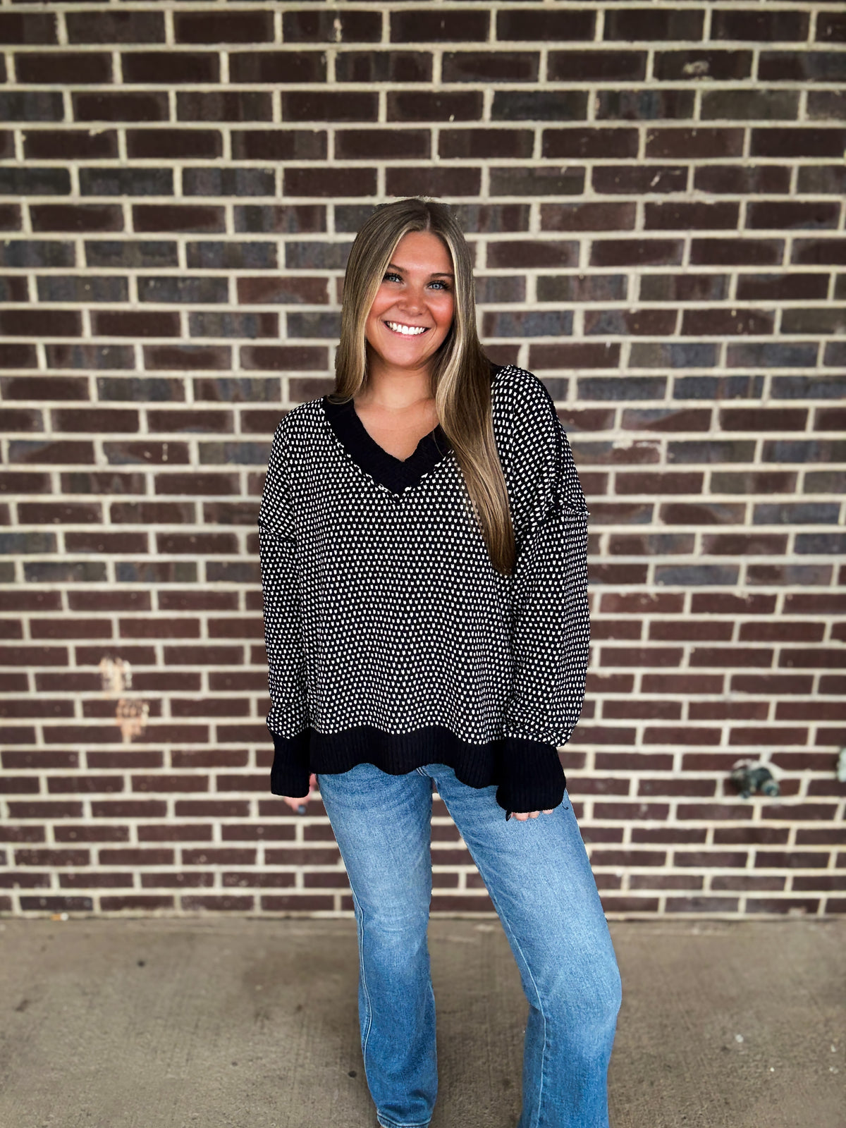 The Everly Sweater- Black