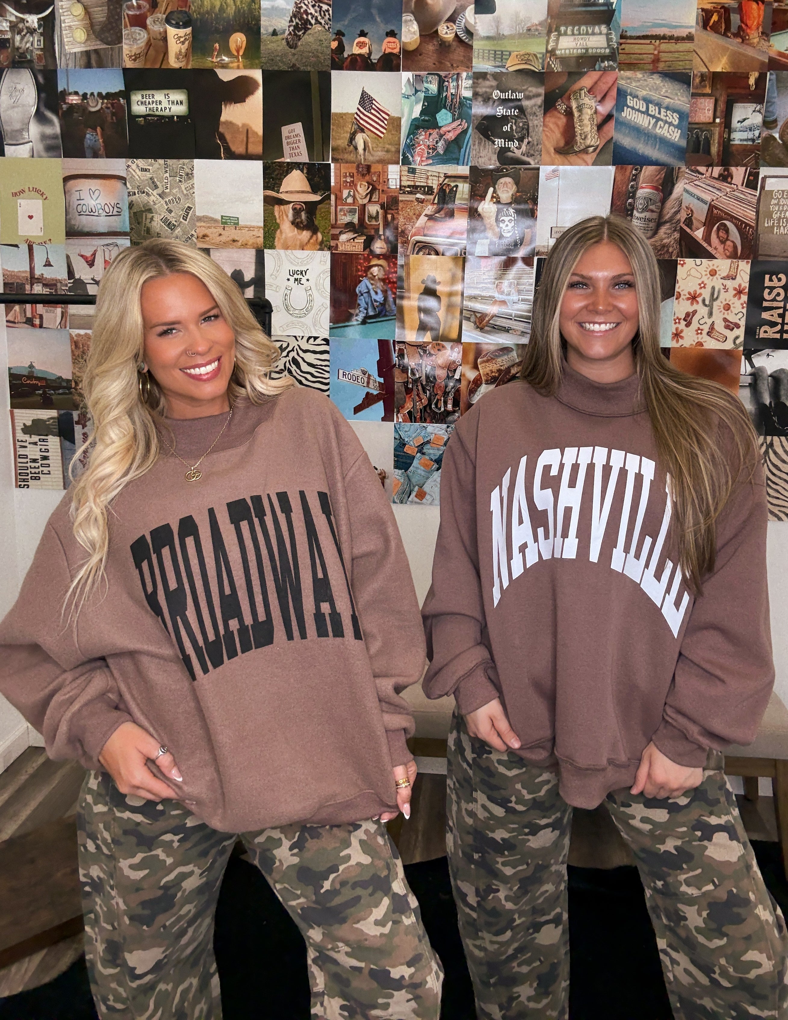 Nashville & Broadway Reversible Crewneck