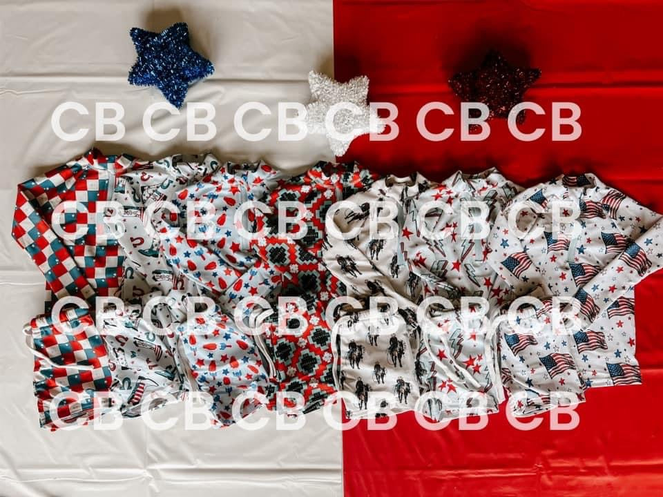 LONG SLEEVE SET PATRIOTIC SWIM