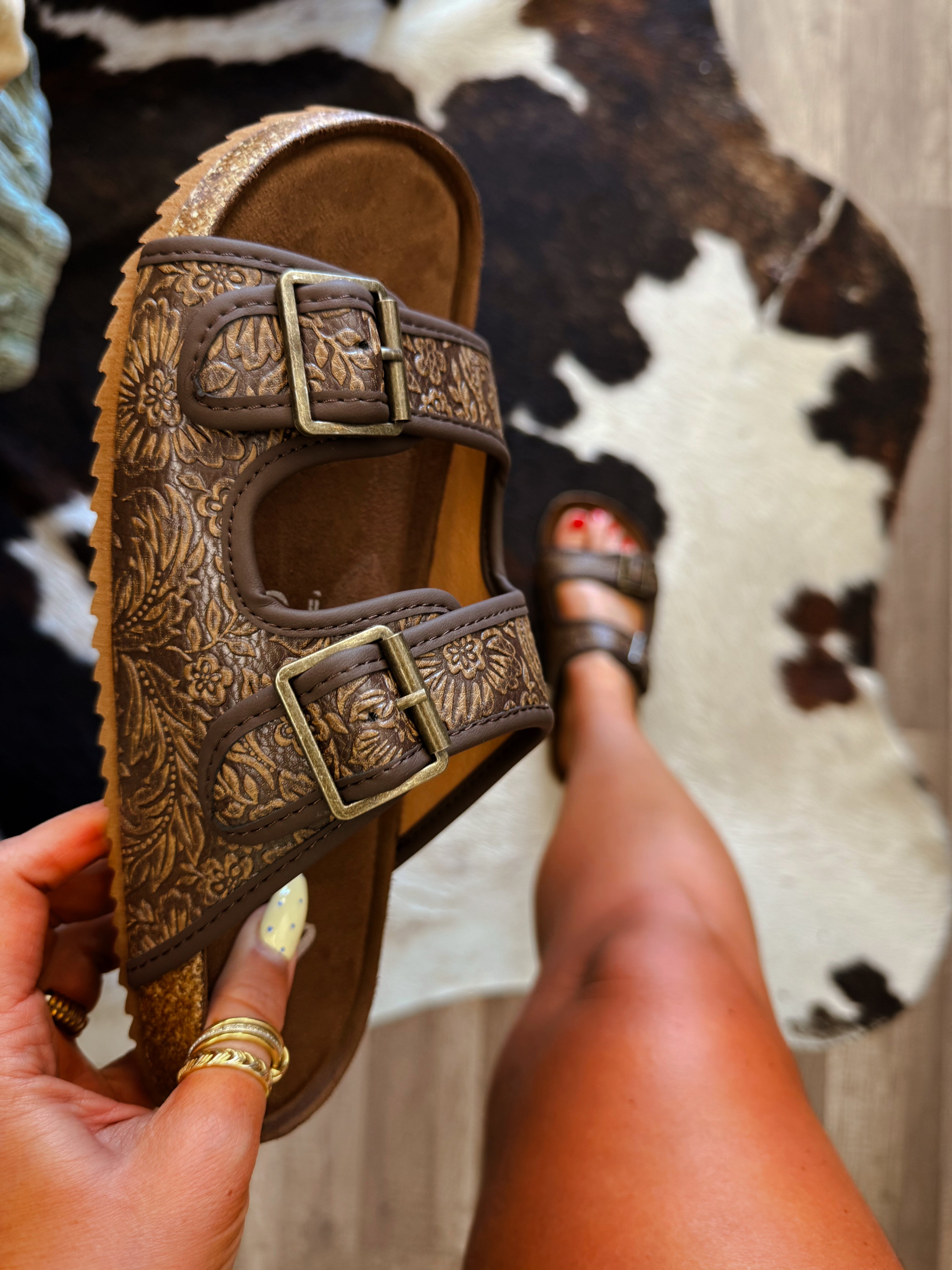 The Lainey Sandals- Chocolate