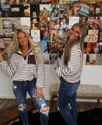 Things To Do Striped Pullover