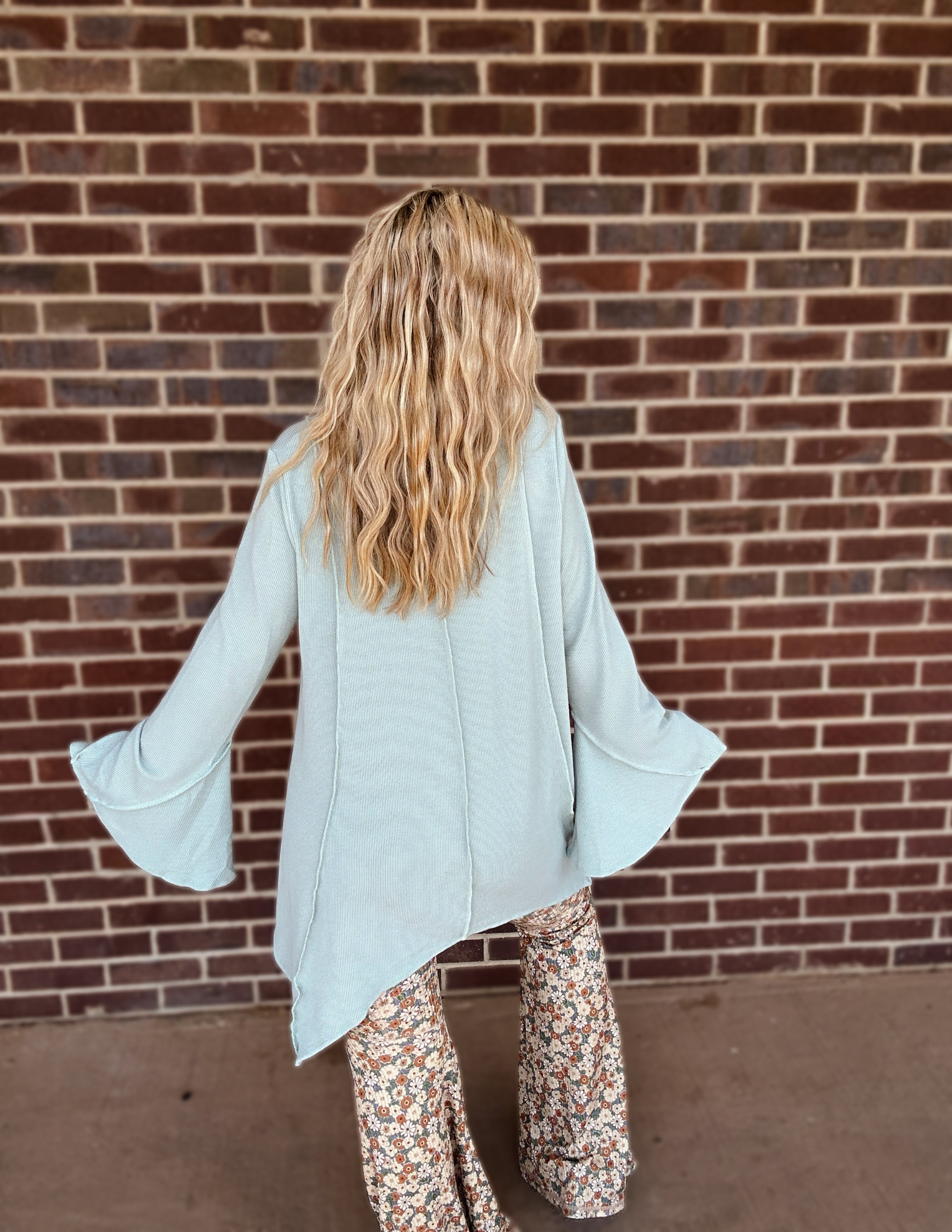 Southern bell sleeve top