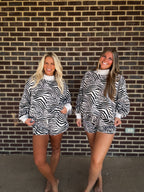 Run Wild Zebra Shorts