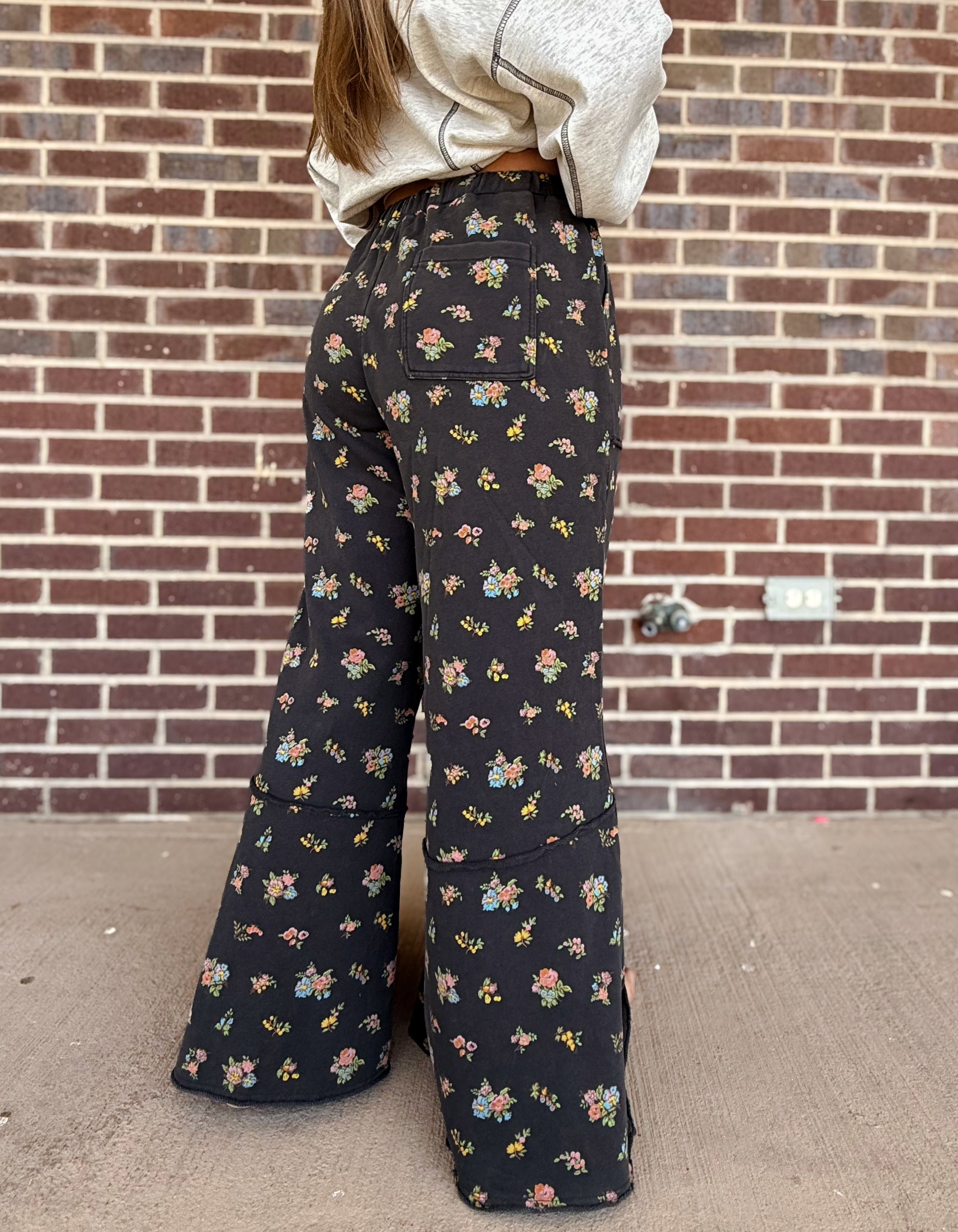 The Daisy Floral Wide Leg Pants