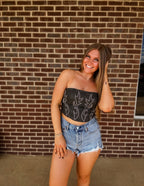 Wild For you corset top- Black