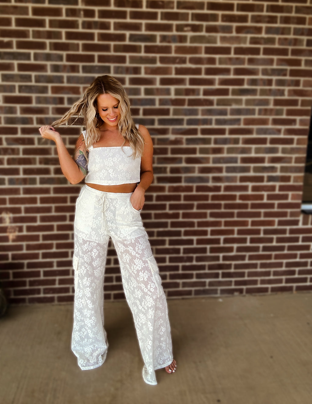 Wild Flower Lace Pants
